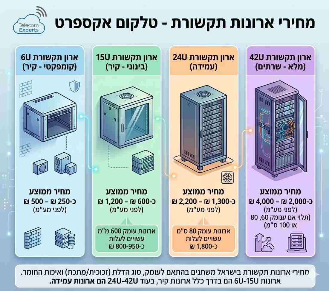 מחירי ארונות תקשורת ותשתיות מחשוב - טלקום אקספרט