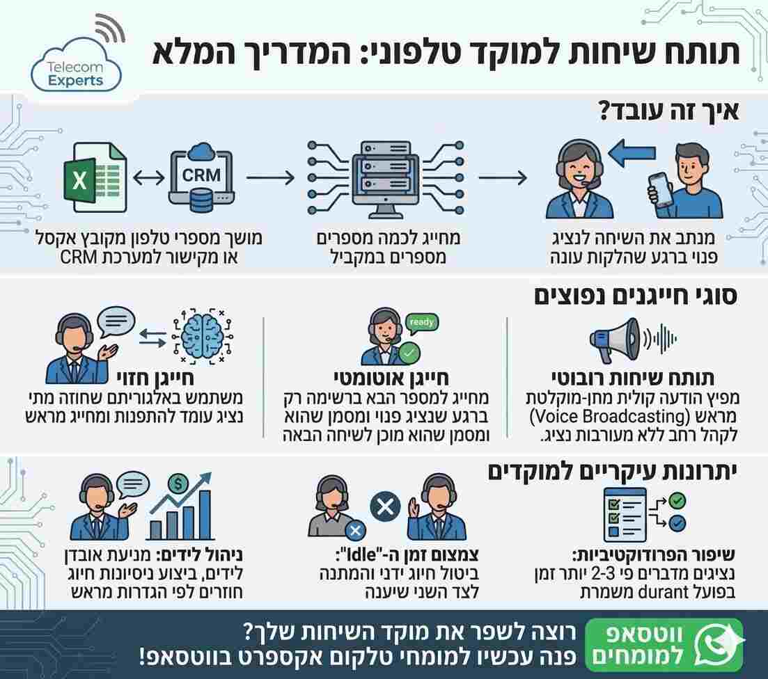חייגן אוטומטי למוקד טלפוני - המדריך המלא טלקום אקספרט