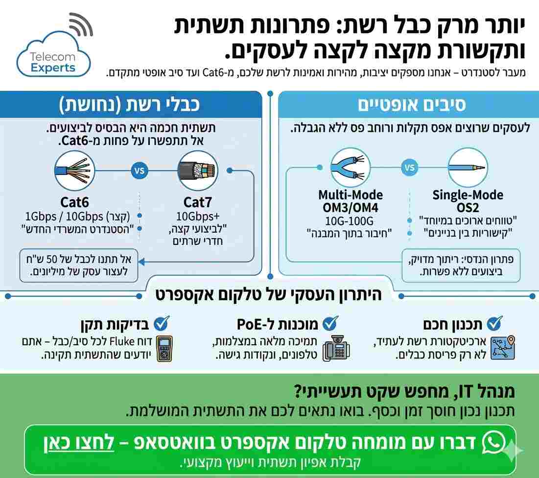 פריסת תשתיות ומחיר כבל סיב אופטי - טלקום אקספרט