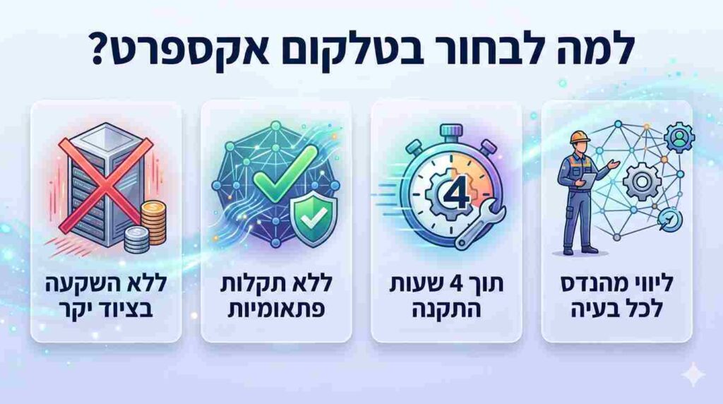 למה לבחור בטלקום אקספרט למרכזיה בענן