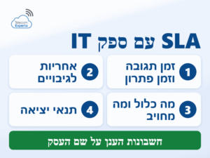 שירותי IT במיקור חוץ: ארבעה סעיפים שחייבים להופיע בהסכם SLA, מזמן תגובה ועד תנאי יציאה
