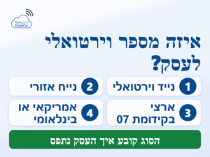 מספר טלפון וירטואלי לעסקים: ארבעה סוגי מספרים, מנייד וירטואלי ועד מספר אמריקאי
